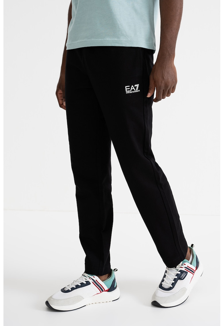 Pantaloni de trening cu talie elastica - Negru