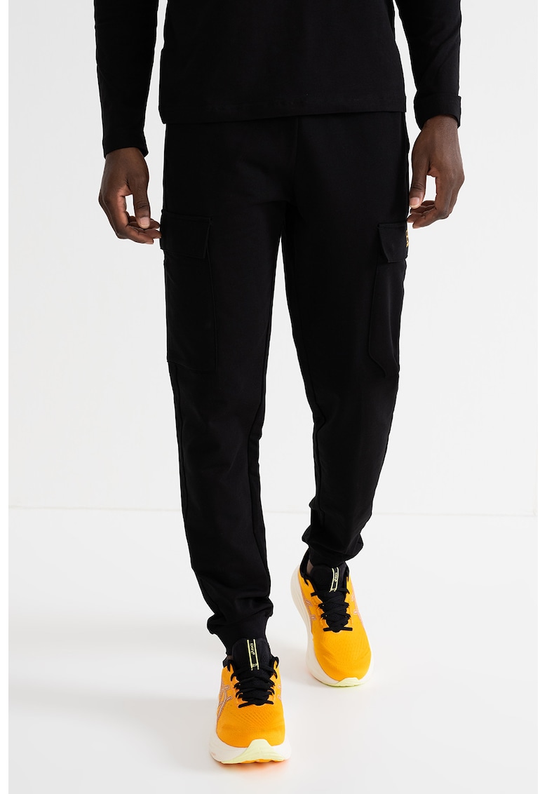 Pantaloni de trening cargo cu talie elastica