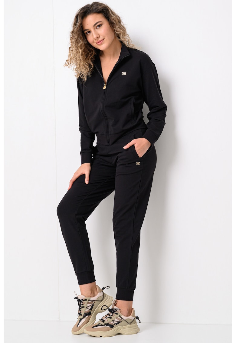 Trening din amestec de bumbac cu fermoar Trening din amestec de bumbac cu fermoar