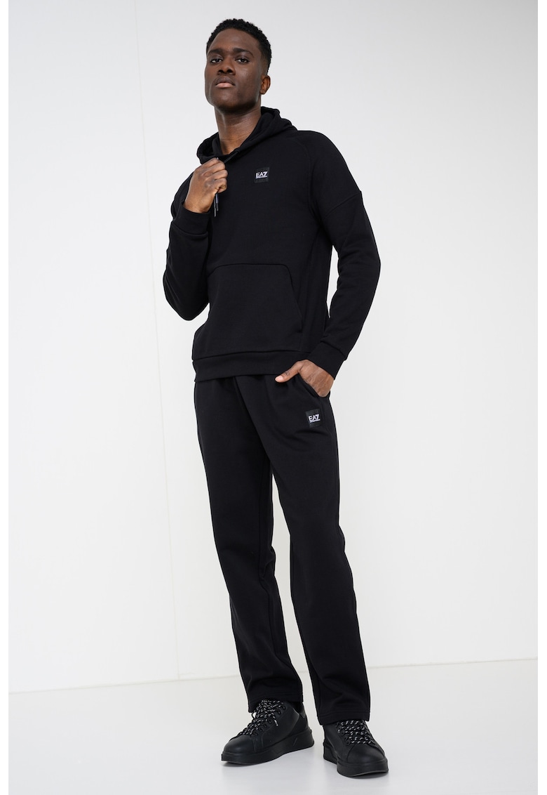 Trening cu gluga si talie elastica - Gri antracit