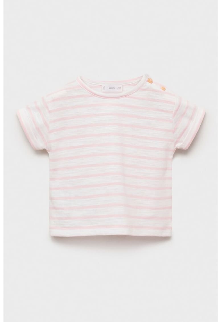 Tricou din bumbac cu model in dungi