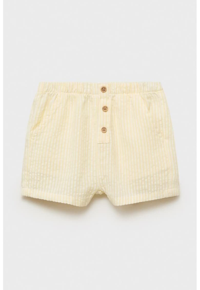 Pantaloni scurti din bumbac cu model in dungi