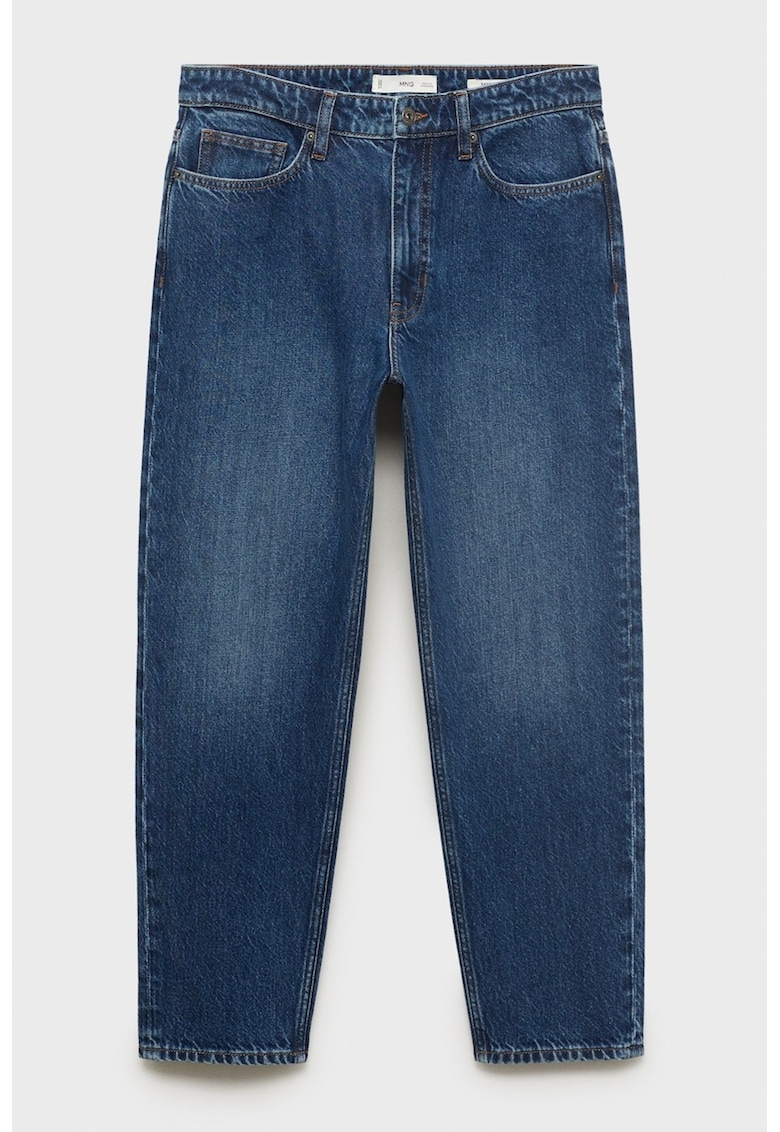 Blugi regular-fit cu model uni