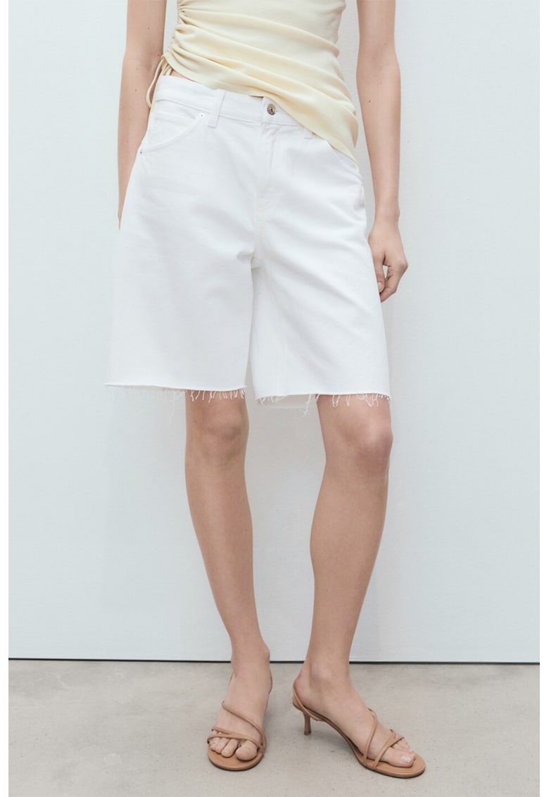 Bermude evazate din denim