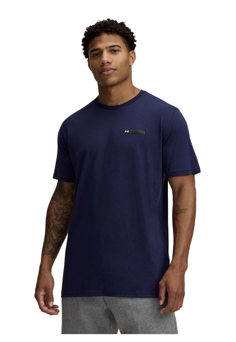 Tricou M Lc Strip Logo Ss 1390203410 Barbati Bleumarin - Albastru