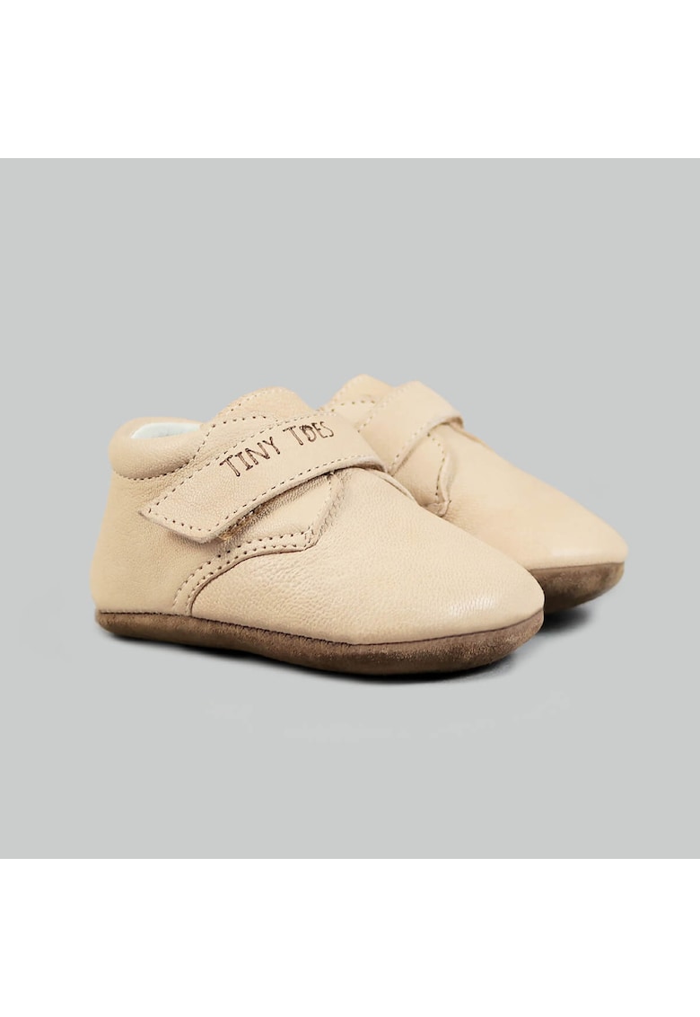 Botosei Barefoot din piele naturala - Muff - Crem