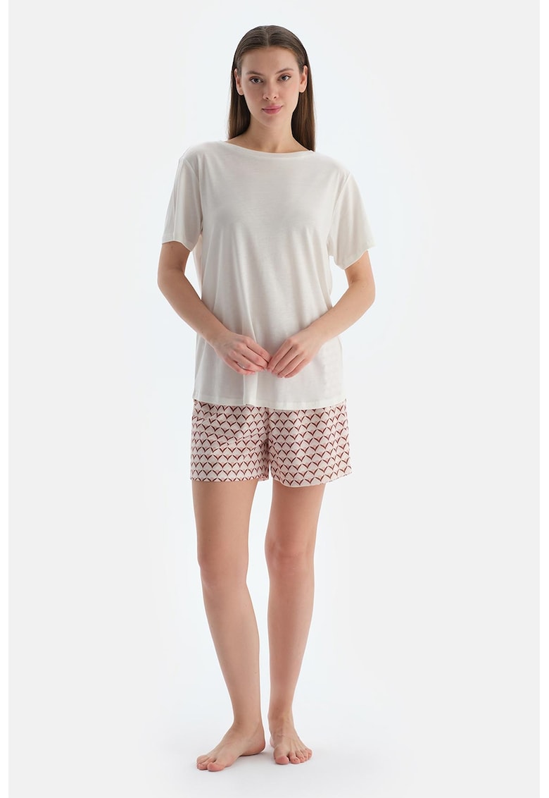 Set de pantaloni scurti de pijama din modal si bumbac - 2 perechi