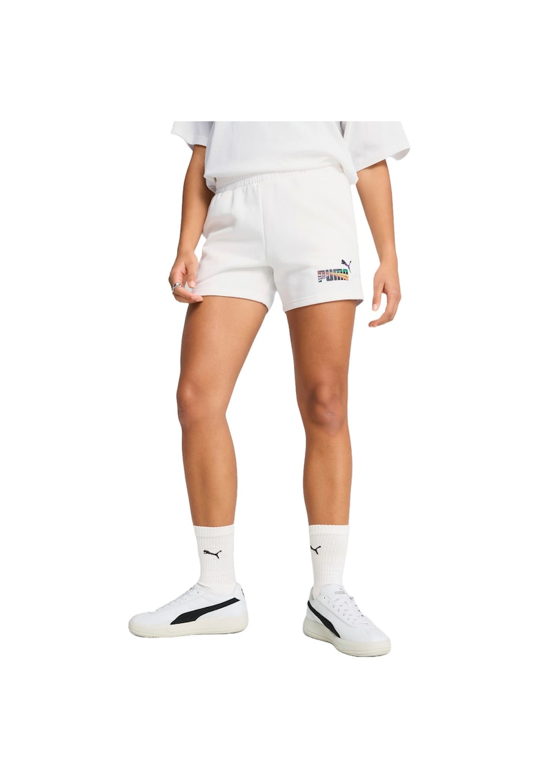 Pantaloni scurti  Love United cu talie medie 4