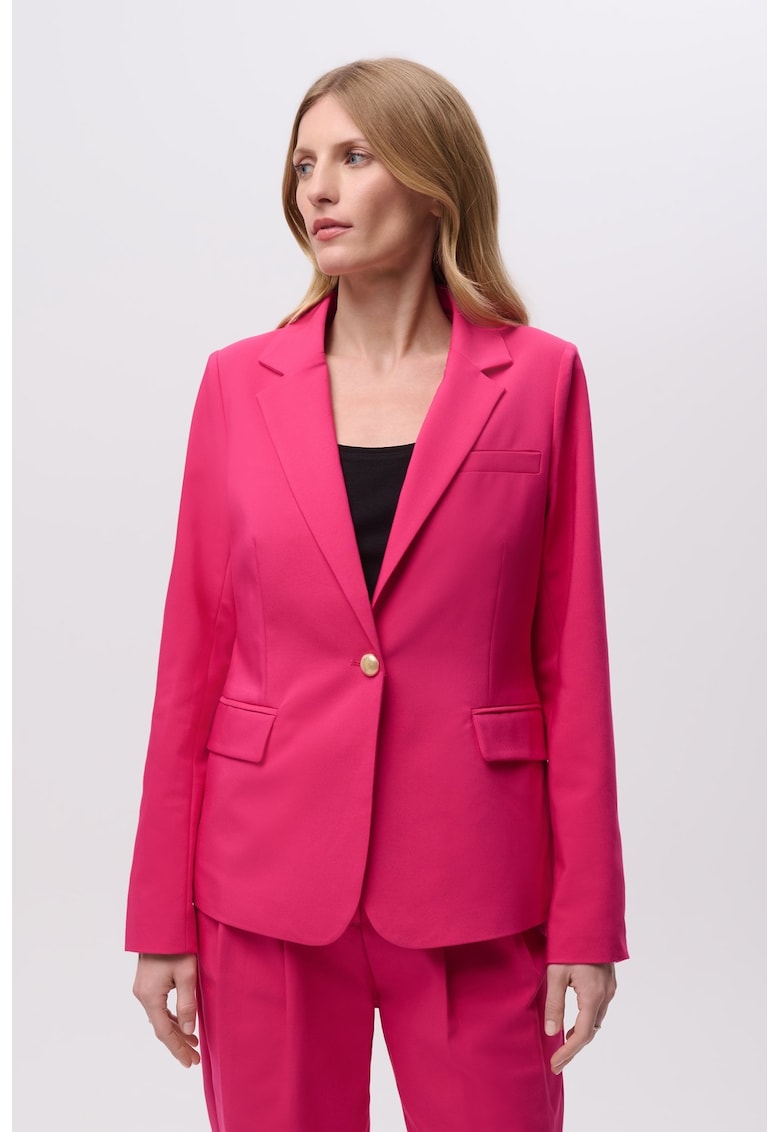 Sacou cu revere decupate si buzunare cu clapa