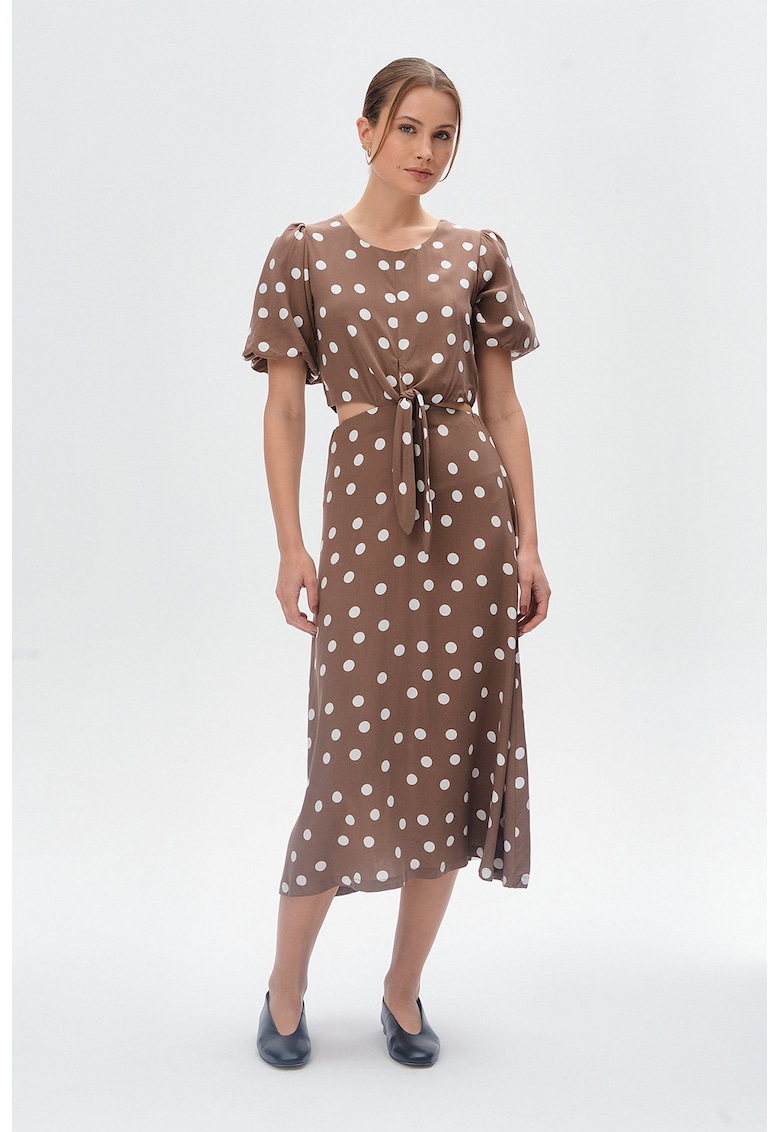 Rochie midi cu model buline