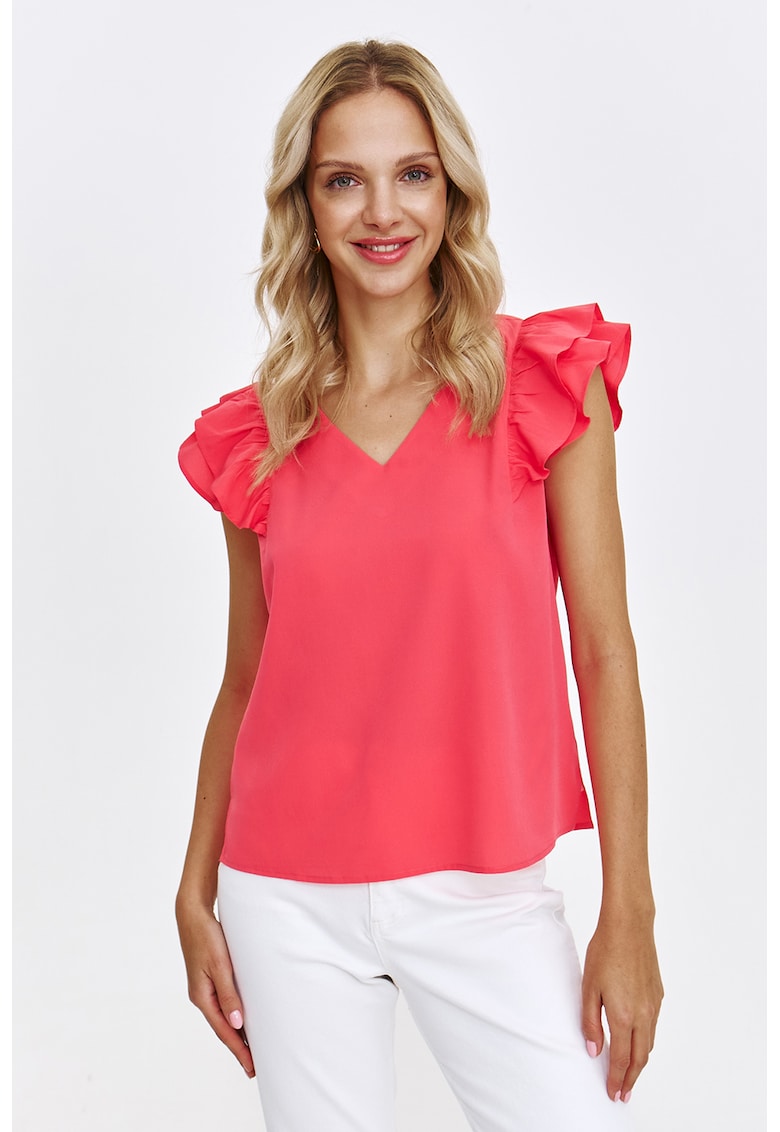 Bluza cu maneci evazate - Fucsia