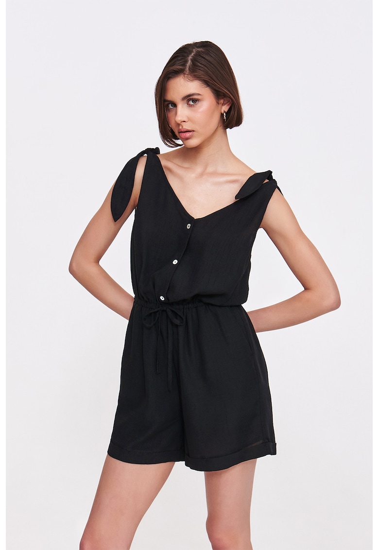 Salopeta scurta cu decolteu in V