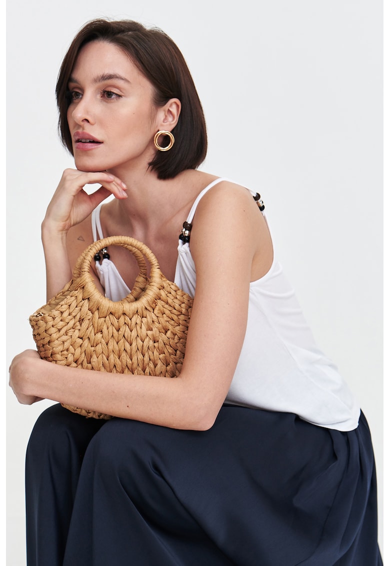 Bluza fara maneci cu decolteu in V