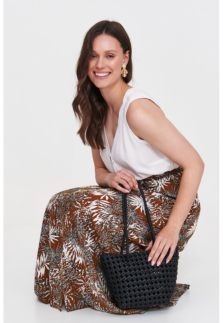 Fusta maxi dreapta cu buzunare laterale Fusta maxi dreapta cu buzunare laterale