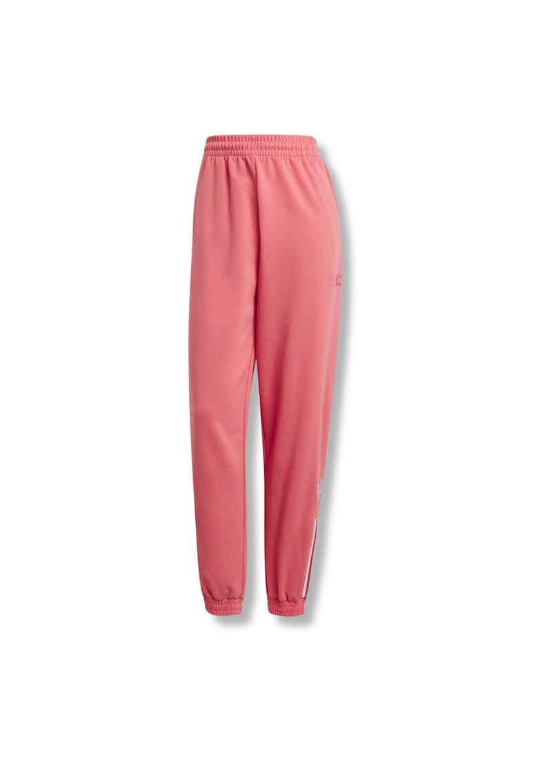 Pantaloni sport dama - talie inalta - poliester - roz -