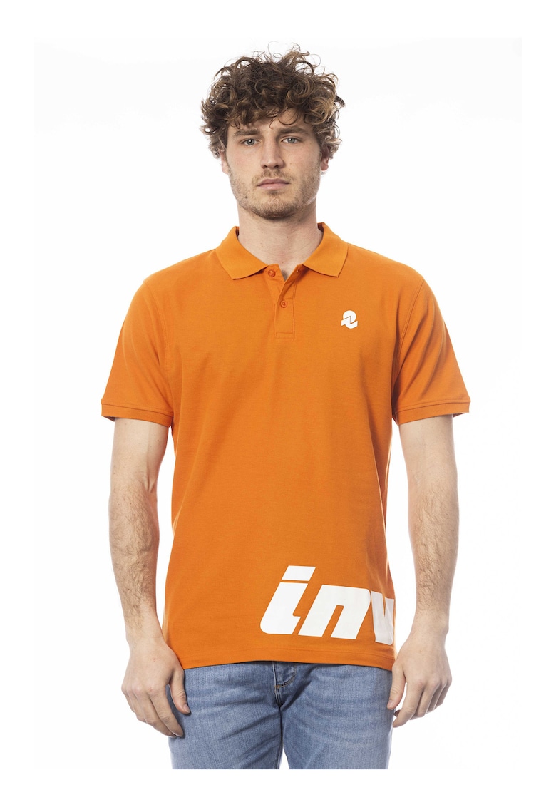 Tricou polo cu logo - Portocaliu