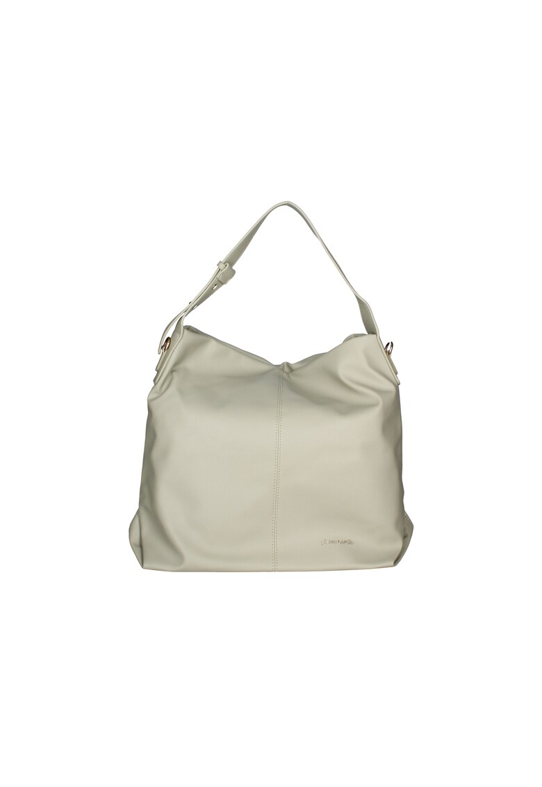 Geanta de piele ecologica cu bareta detasabila de umar - Verde