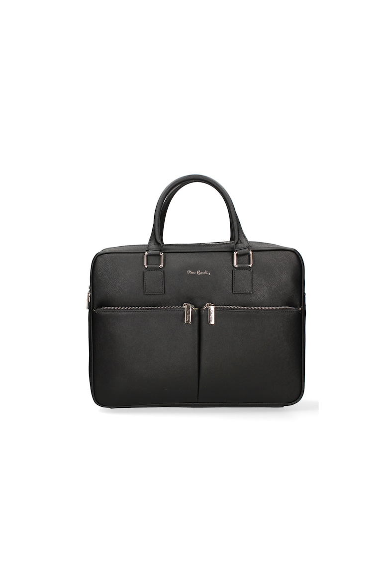 Servieta de piele cu doua buzunare externe Servieta de piele cu doua buzunare externe