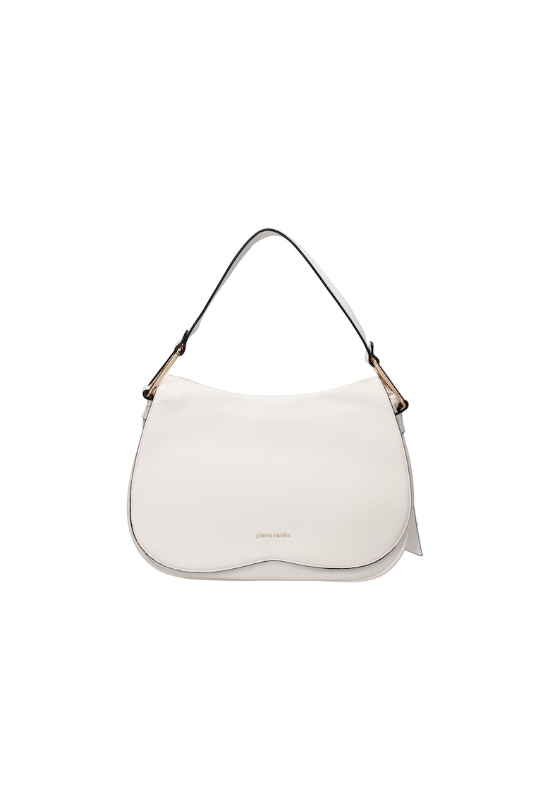 Geanta de piele ecologica cu bareta de umar si clapa