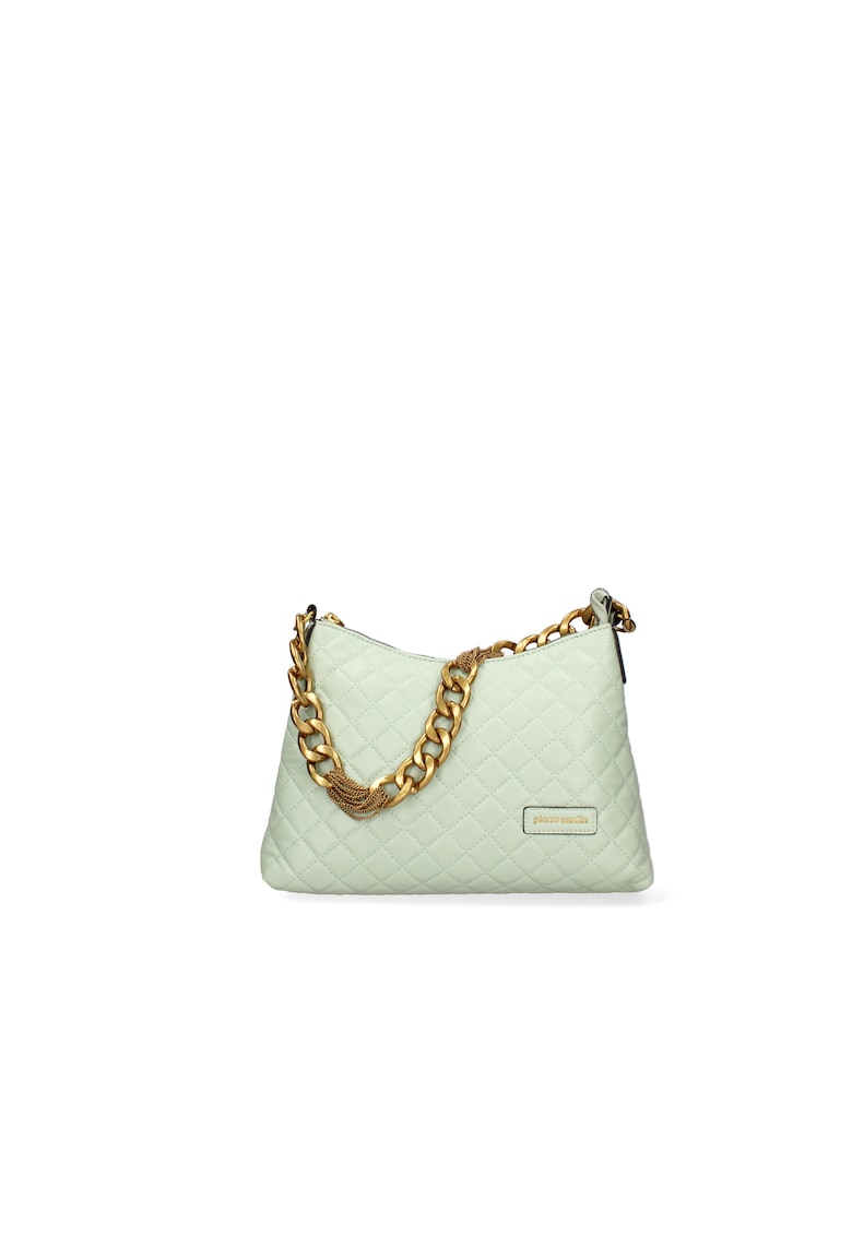 Geanta matlasata de piele ecologica cu bareta de umar