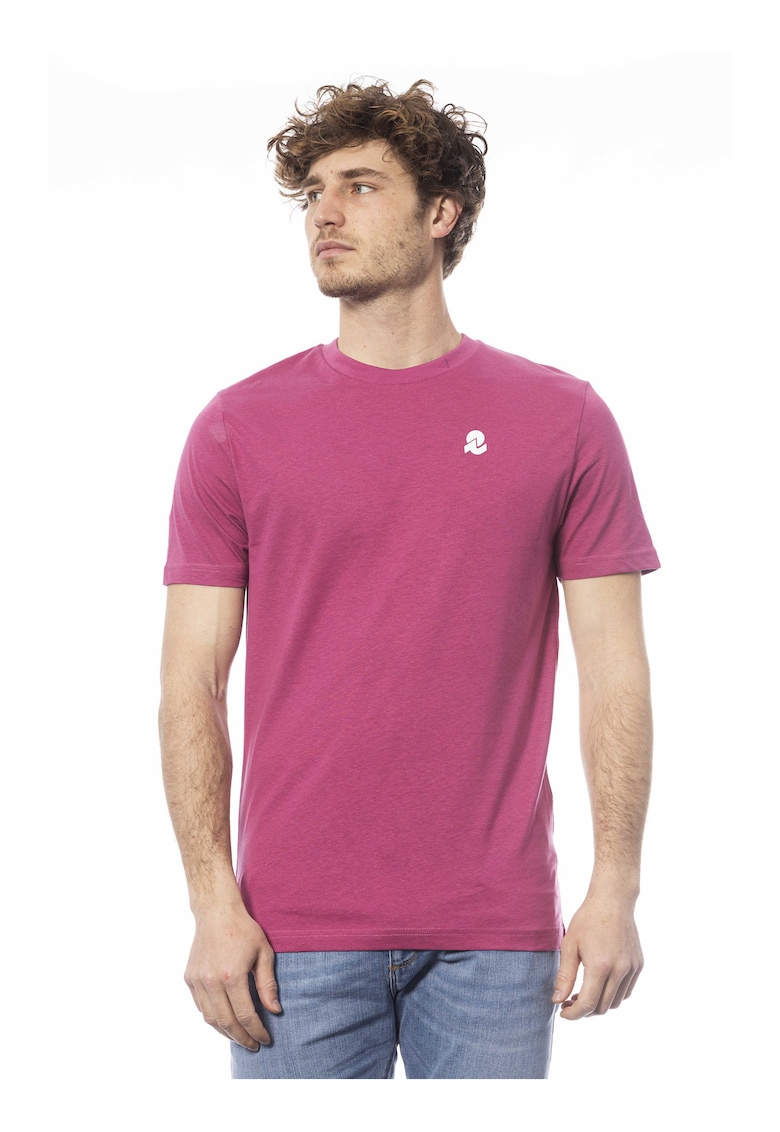 Tricou de bumbac cu decolteu la baza gatului Tricou de bumbac cu decolteu la baza gatului