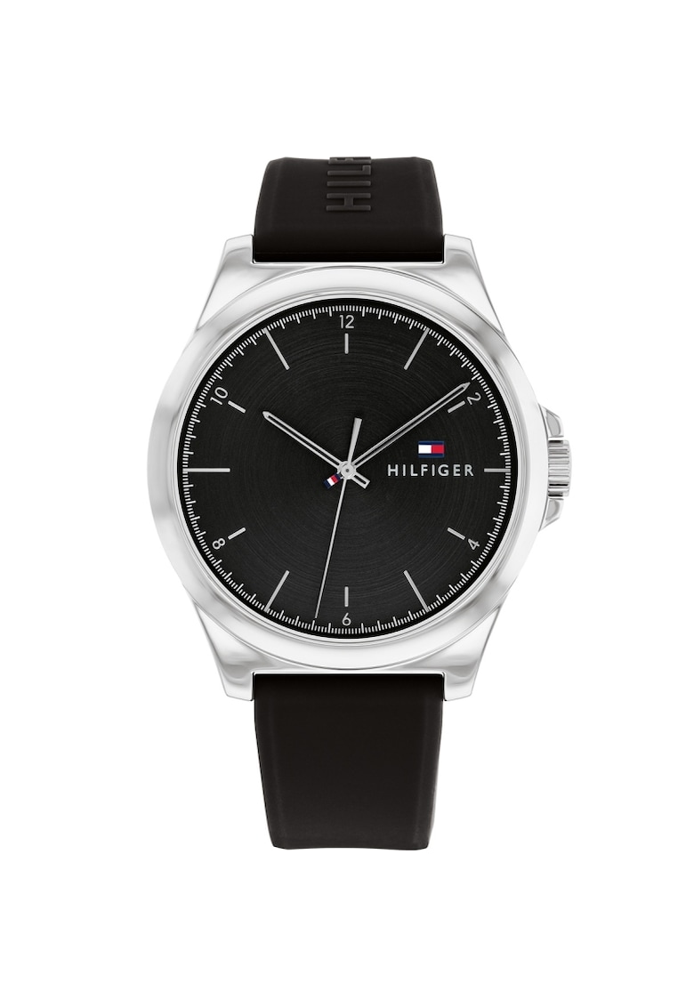 Ceas barbatesc Inox/Cauciuc - Quartz - Multicolor - Negru