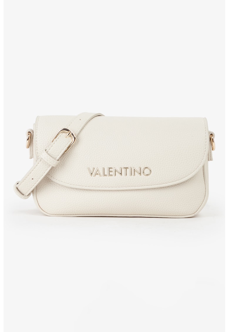 Geanta crossbody din piele ecologica cu logo metalic Geanta crossbody din piele ecologica cu logo metalic