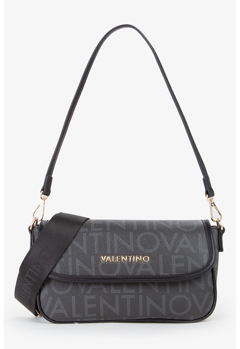 Geanta de piele ecologica cu bareta de umar cu logo