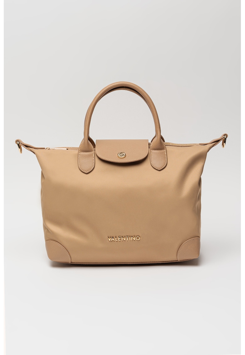 Geanta cu bareta detasabila de umar cu logo Jolly - Bej