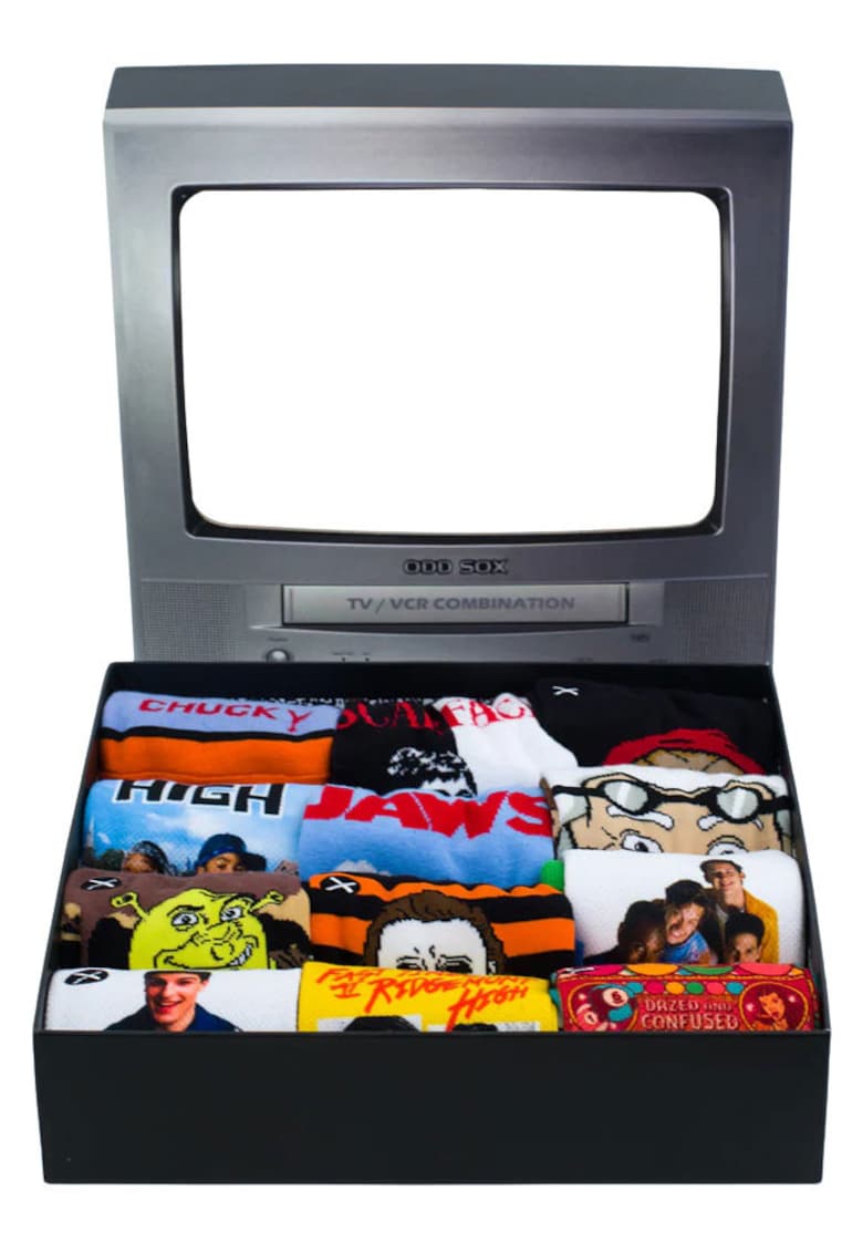 Set sosete lungi cu diverse imprimeuri - 12 perechi