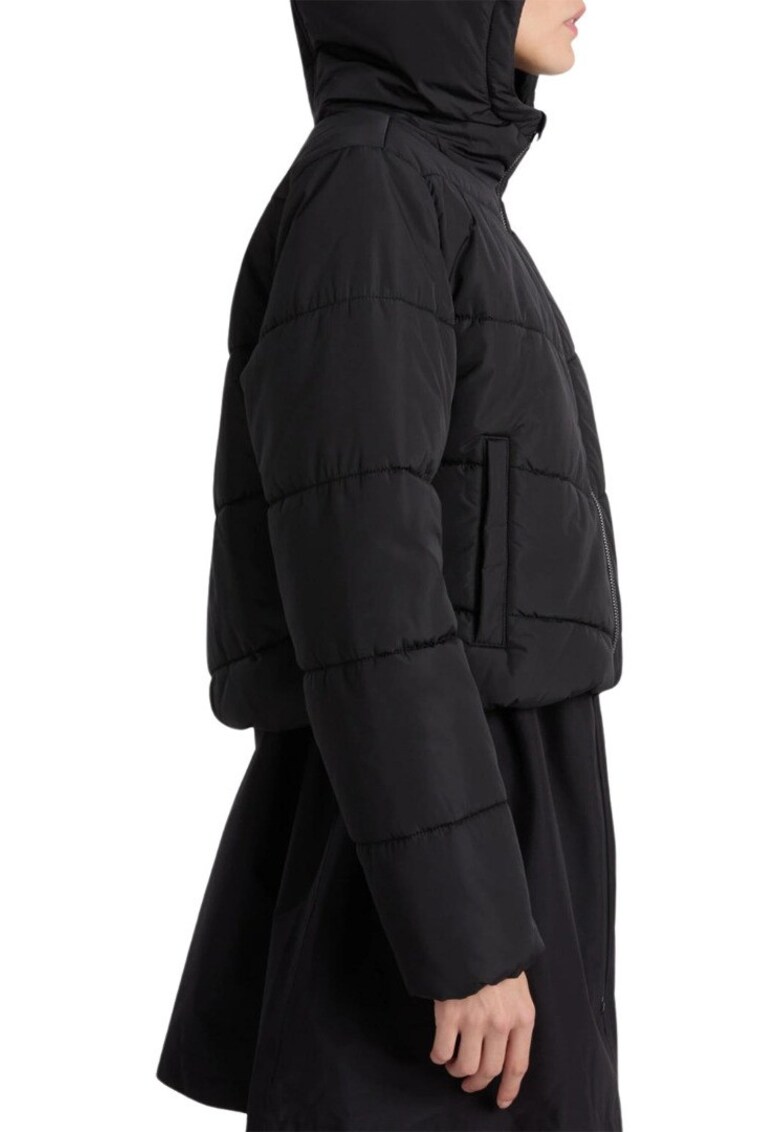 Geaca MTE FOUNDRY CROP PUFF HODDED W Neagra -