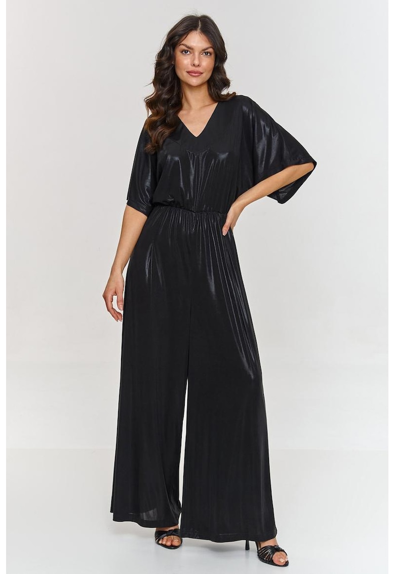 Salopeta palazzo cu aspect metalizat Salopeta palazzo cu aspect metalizat