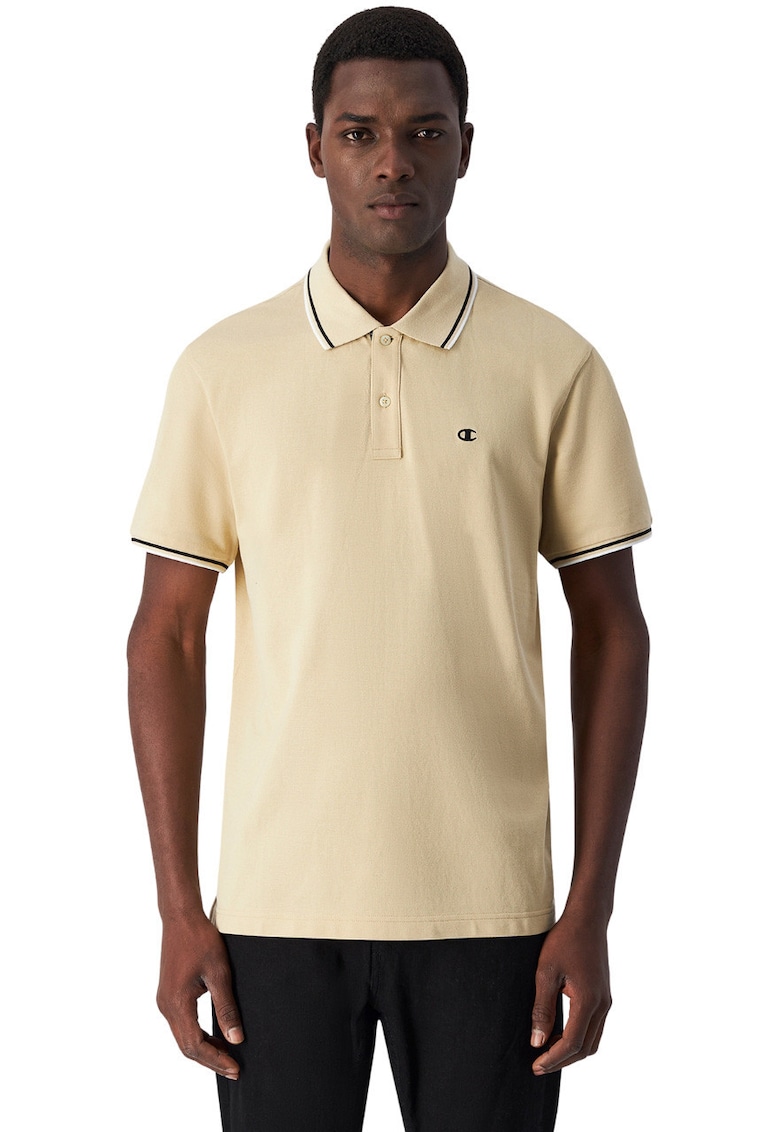 Tricou polo barbati - bumbac - bej