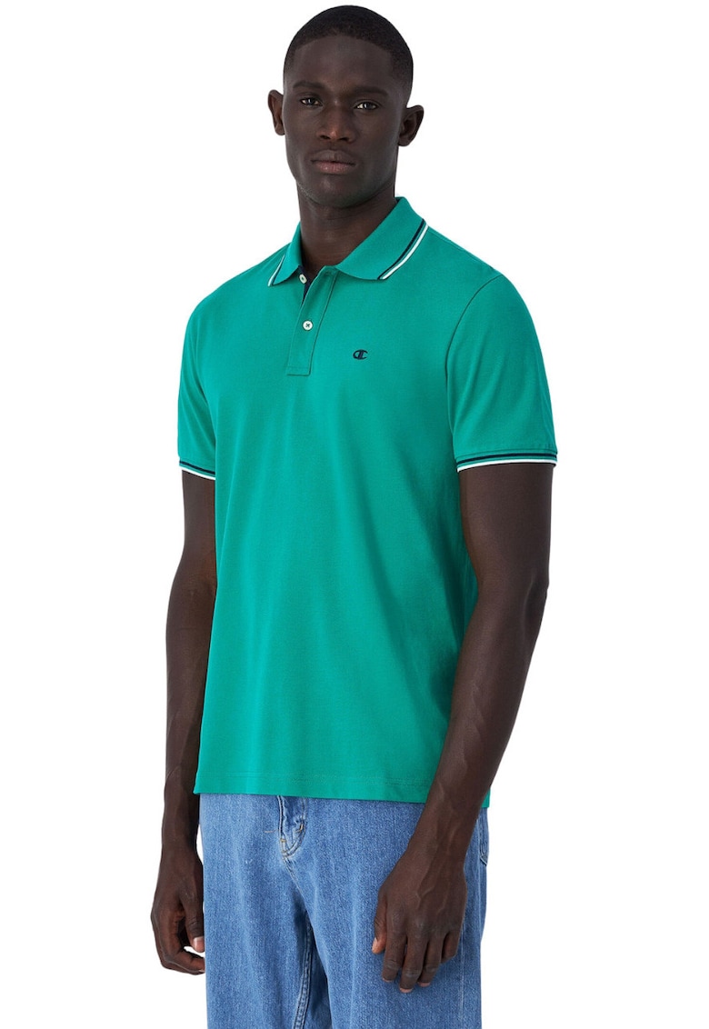 Tricou polo barbati - bumbac - verde