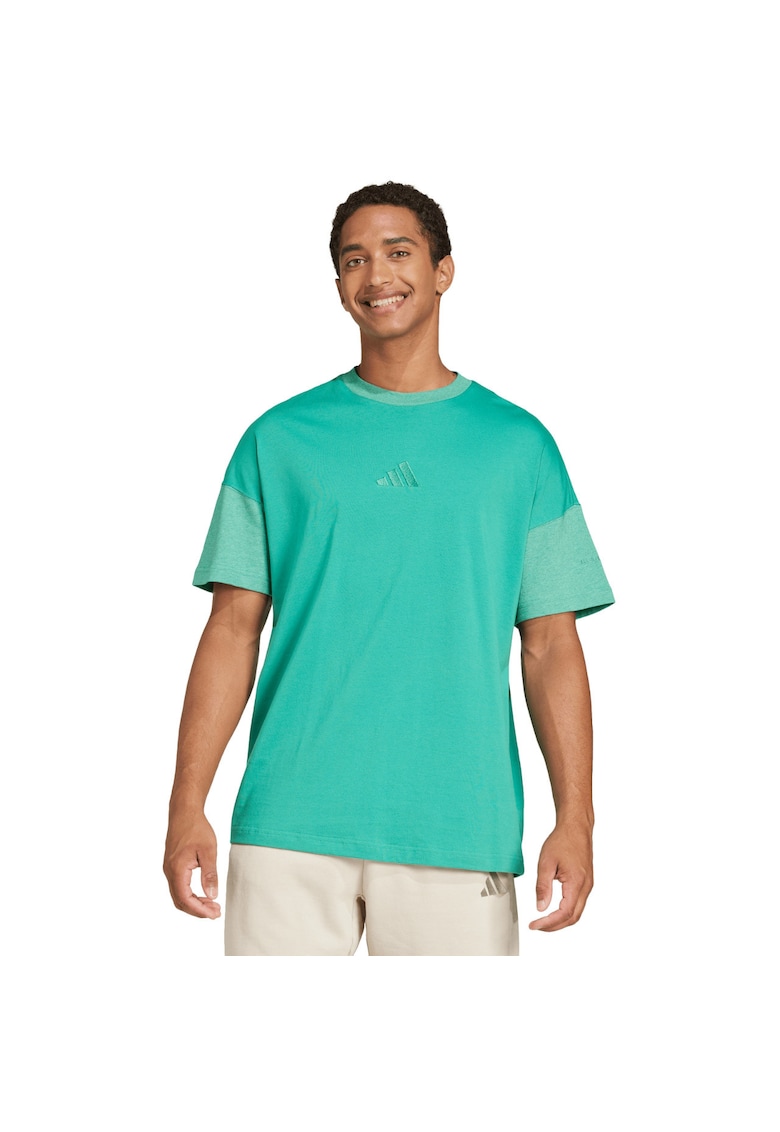 Tricou sport barbatesc verde - bumbac - croiala lejera