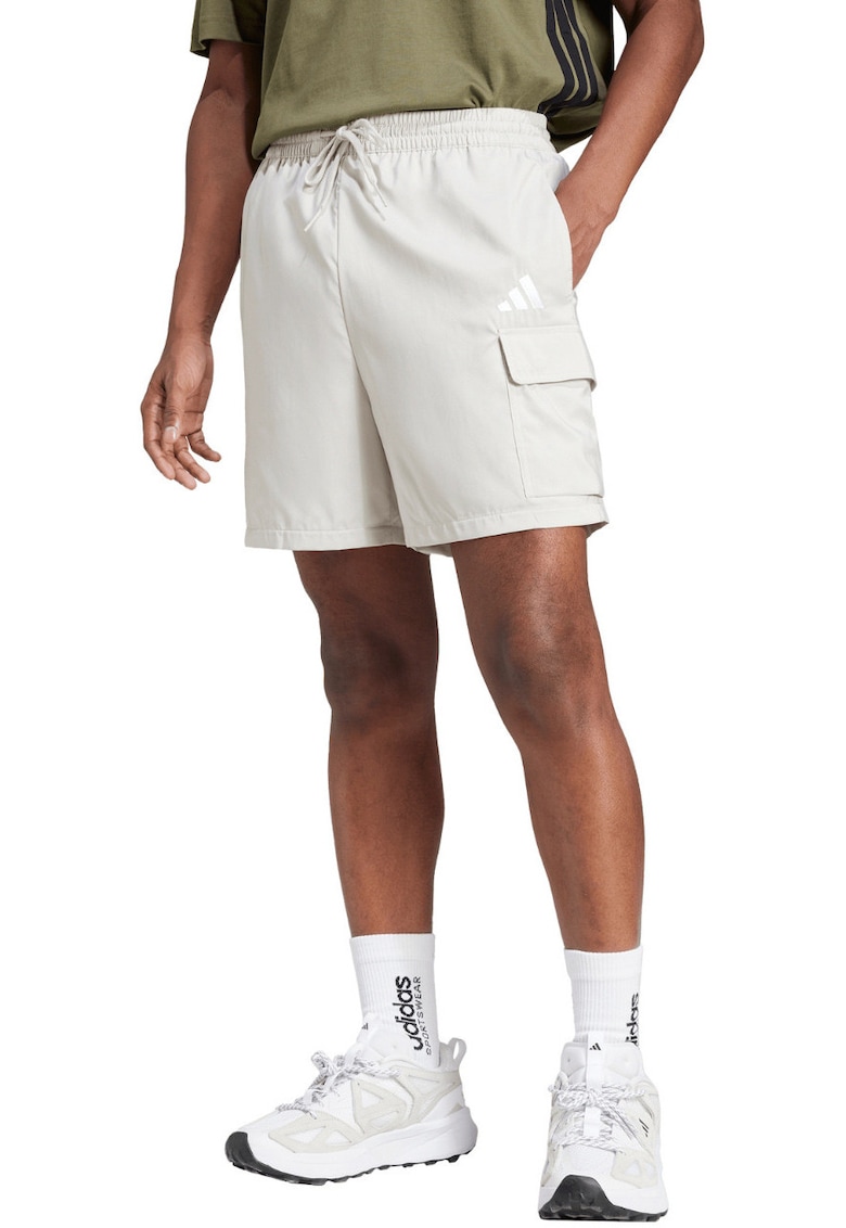 Pantaloni scurti barbati - Essentials - JD1828 - albi - poliester