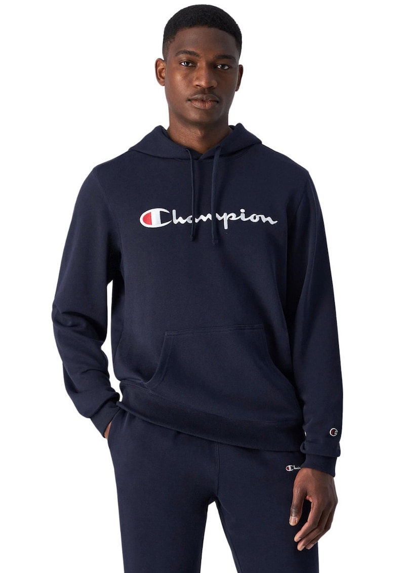 Hanorac barbati bleumarin - gluga - buzunar cangur - 70% bumbac - 30% poliester -