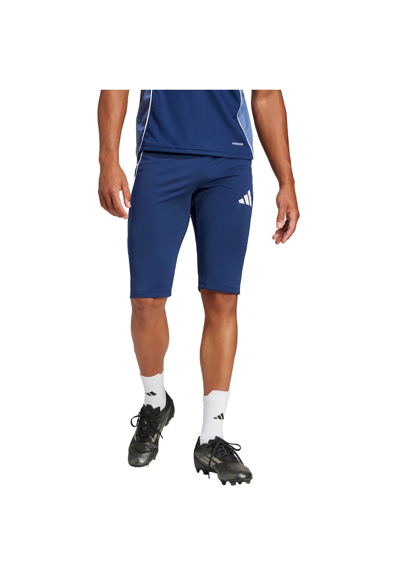 Pantaloni scurti barbati Tiro 25 Competition 1/2 bleumarin - material reciclat - talie elastica - buzunare cu fermoar