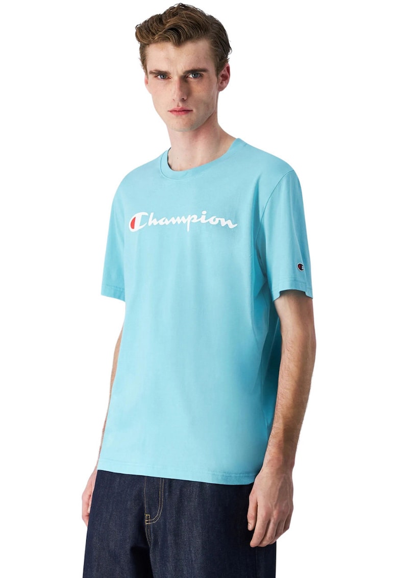Tricou sport barbati - bumbac - albastru