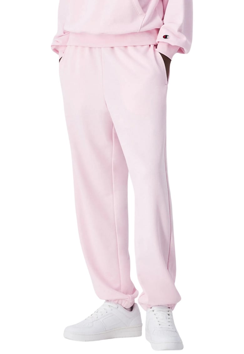 Pantaloni sport dama bumbac/poliester - roz deschis