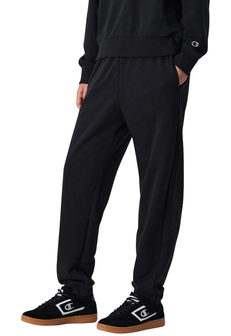 Pantaloni sport dama - bumbac/poliester - negru