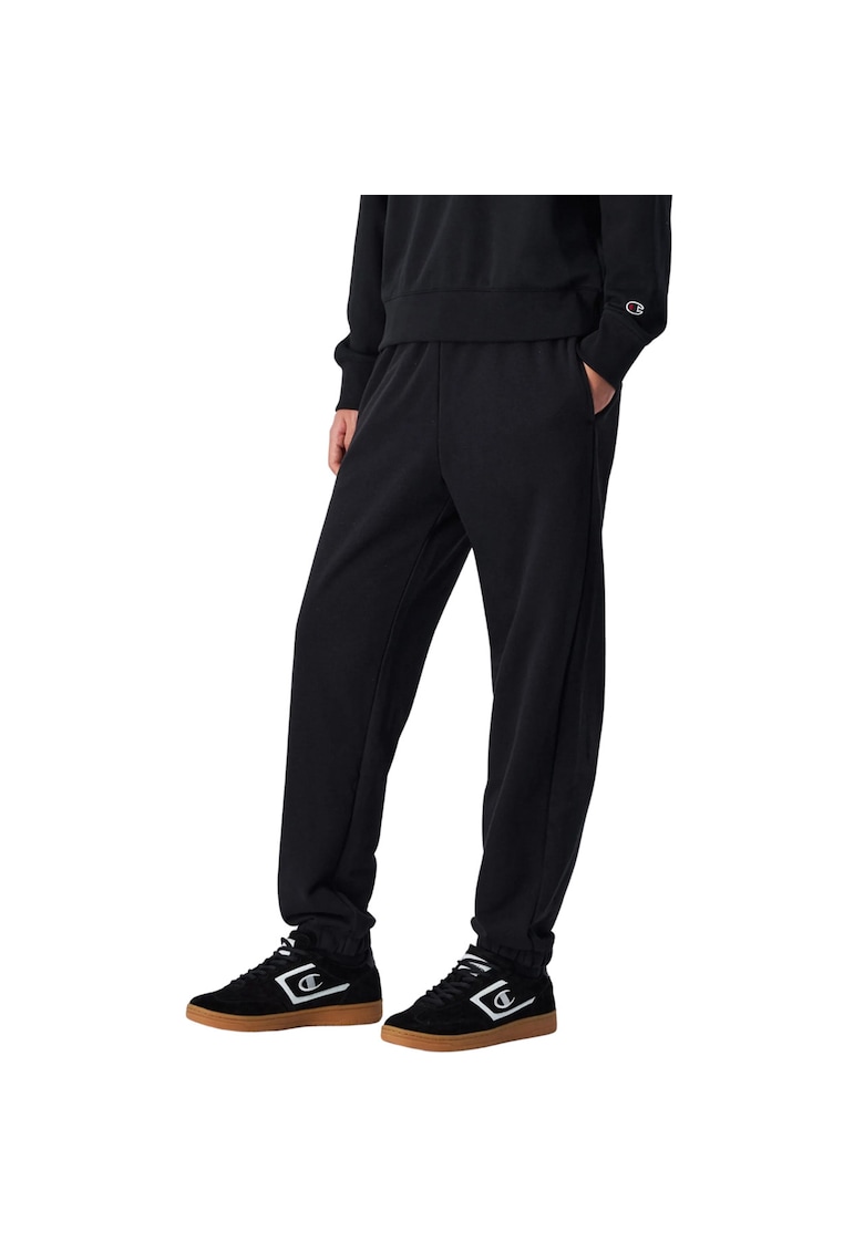 Pantaloni sport - bumbac/poliester - negru