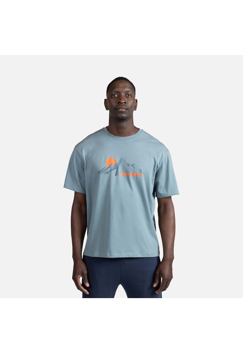 Tricou Waterfall Tee din bumbac organic - Albastru deschis