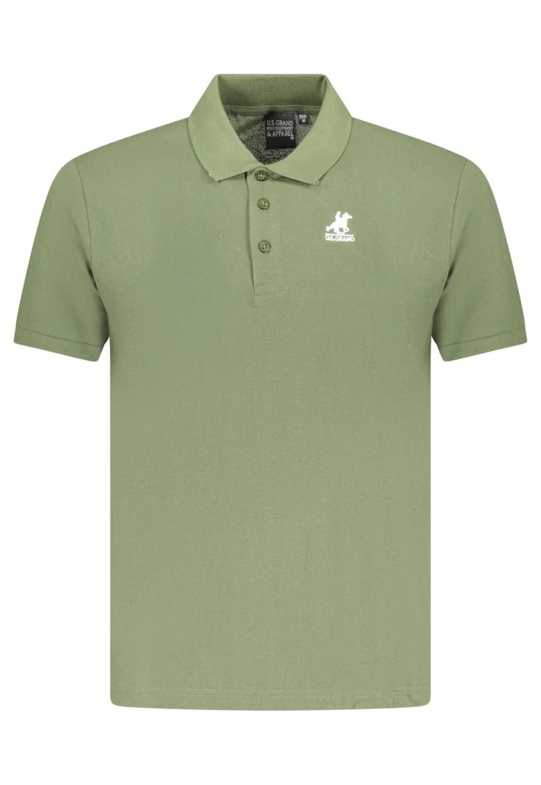U.S. Grand POLO Tricou polo barbati cu logo brodat - Regular fit