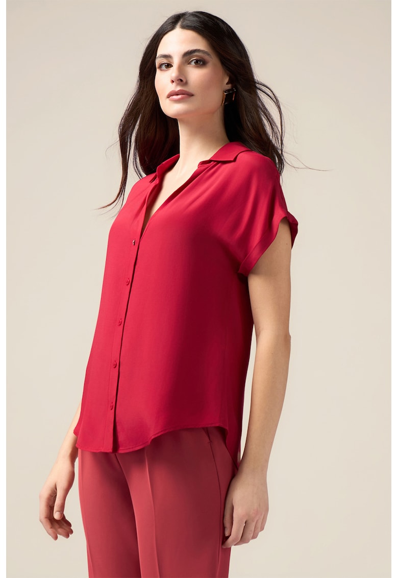 Camasa relaxed fit cu decolteu in V Camasa relaxed fit cu decolteu in V