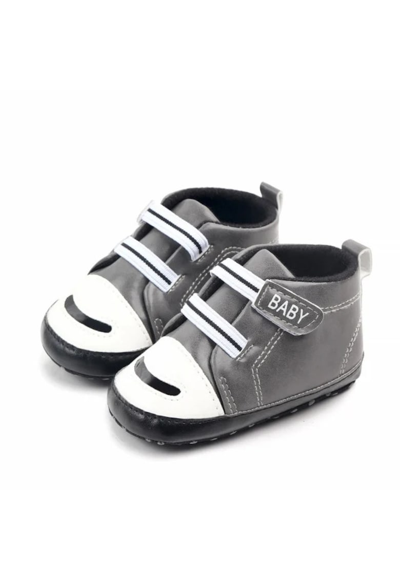 Ghetute Gri - Monkey - Gri - Casual - Piele ecologica - Baieti - Velcro - Gri - Usoara - pentru bebelusi - 3-6 luni