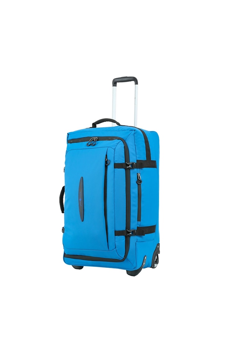 Troler mare SW42503 - 72x40x30 cm - bagaj de cala - 78L - 2 roti - poliester impermeabil - albastru