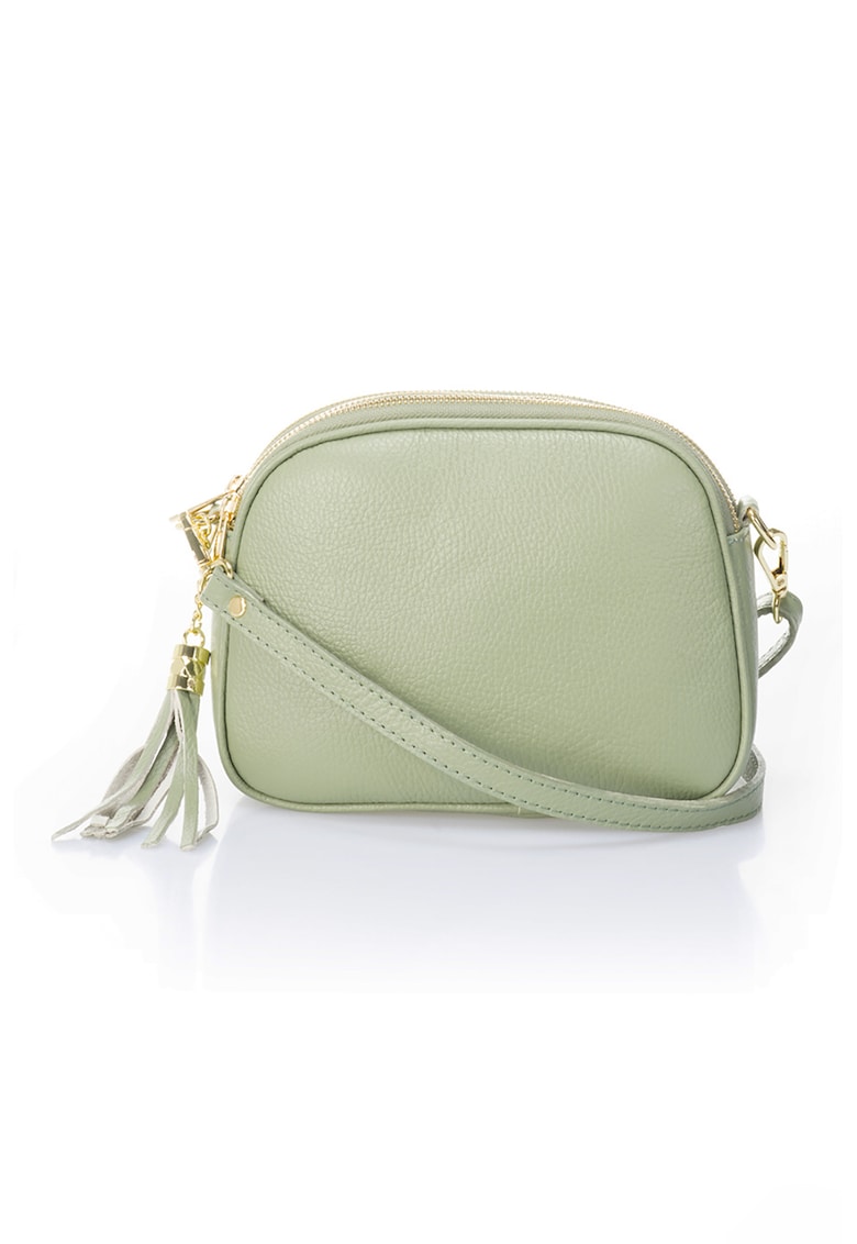 Geanta crossbody din piele cu bareta detasabila