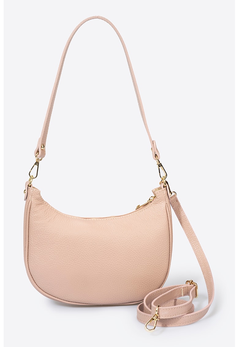 Geanta shopper de piele cu barete detasabile Geanta shopper de piele cu barete detasabile