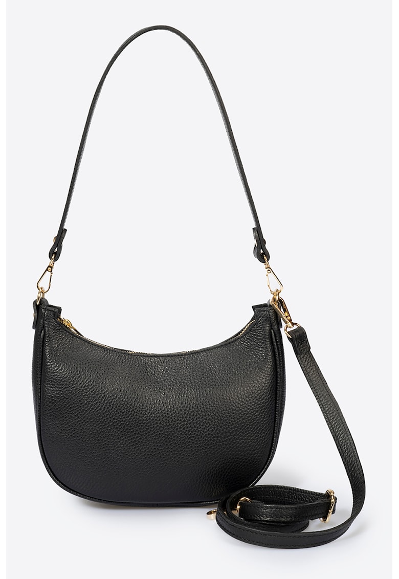 Geanta shopper de piele cu barete detasabile Geanta shopper de piele cu barete detasabile